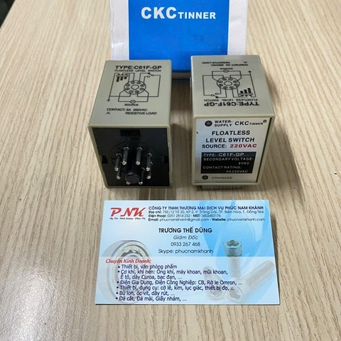 RƠ LE MỨC NƯỚC C61F-GP 220V CKC