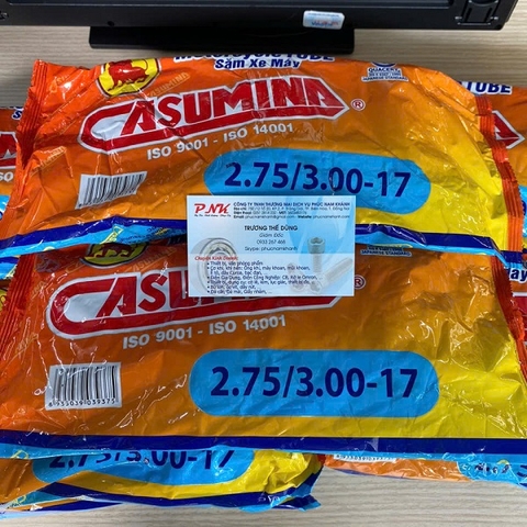 RUỘT CAO SU XE MÁY CASUMINA 2.75/300-17