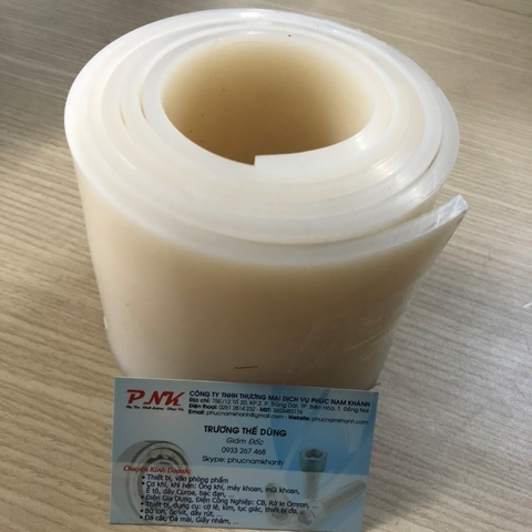 SILICONE TRẮNG CHỊU NHIỆT 100x1500x5MM