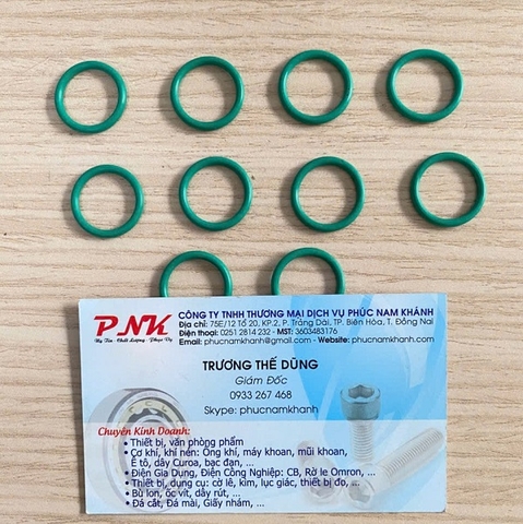 SIN O-RING VITON ID 14MM DẦY 2.0MM MÀU XANH