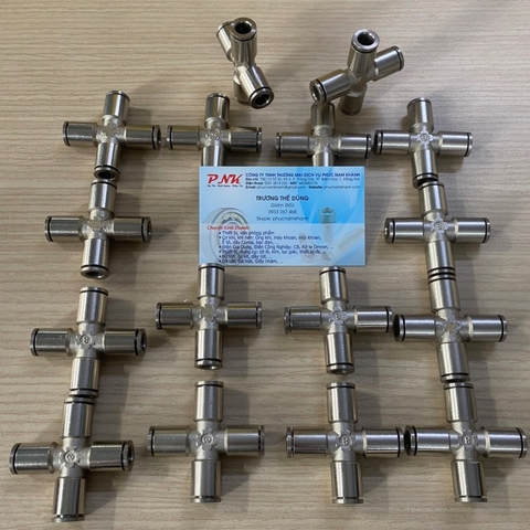 NỐI CHỮ THẬP INOX ỐNG 4MM