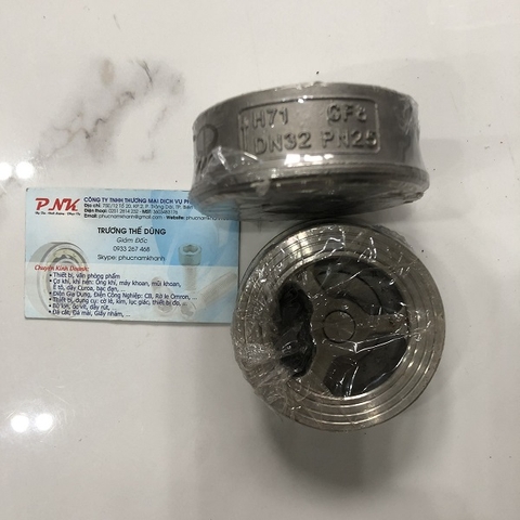 VAN 1 CHIỀU ĐĨA INOX304 DN150 PN25