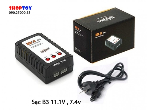 Bộ sạc pin B3 lipo 11.v và 7.4v emax