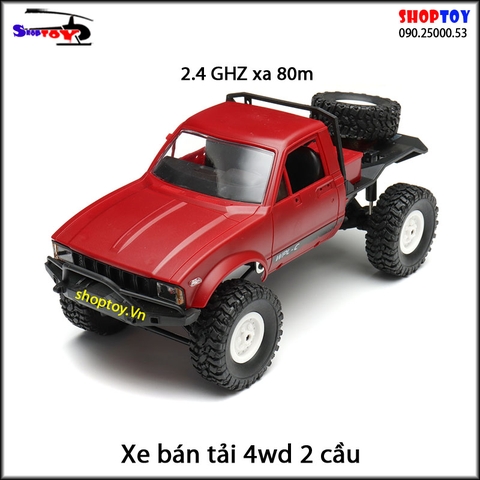 Xe Tải Quân Sự Mỹ Điều Khiển Từ Xa Military WPL C24 4WD 1:16