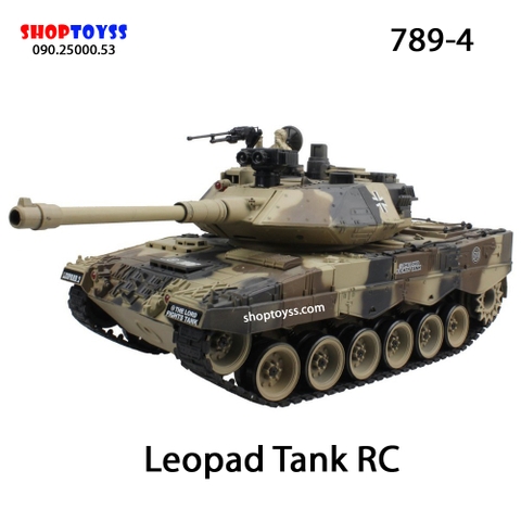 Xe tank Leopard bánh xích & bắn đạn & xịt khói 789-4