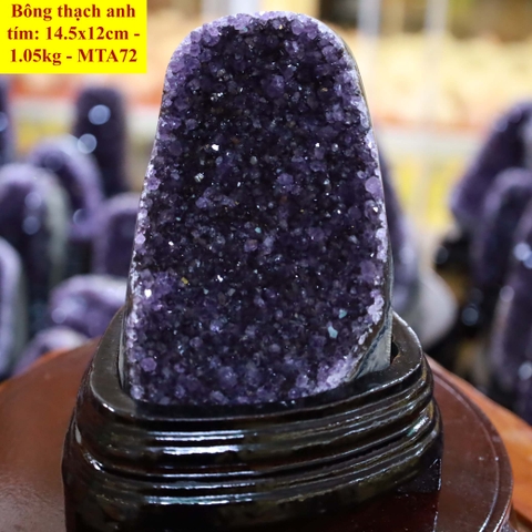 Bông thạch anh tím tự nhiên A 14.5x12cm - 1.05kg - MTA72