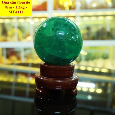 Quả cầu flourite tự nhiên ĐK 9cm - 1.2kg - MTA111