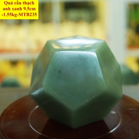 Quả cầu 12 mặt thạch anh xanh tự nhiên 9.5cm-1.55kg-MTB235
