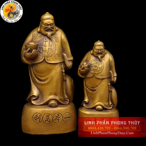 Tượng ông quản gia đồng nguyên chất cao 16.5cm – SP001203