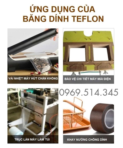 Băng dính vải chịu nhiệt cao Teflon