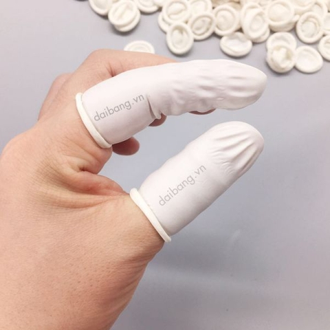 Bao ngón tay cao su y tế ✜ Bọc 1 ngón, dùng đặt thuốc phụ khoa