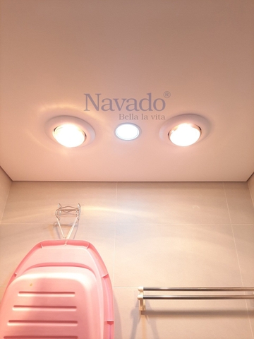 Đèn sưởi âm trần phòng tắm 2 bóng NAVADO
