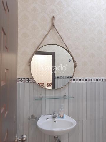 Gương decor dây thừng độc đáo