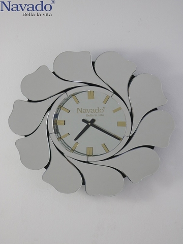 Đồng hồ gương treo tường Mimosa hiện đại