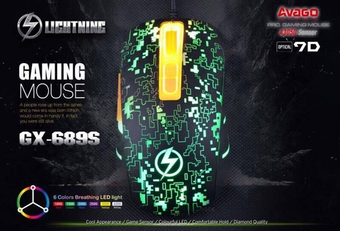 Chuột Lightning GX689S - vân led
