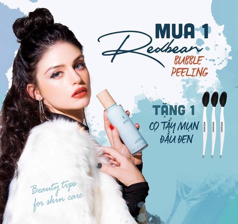 Mua 1 Redbean bubble peeling tặng 1 cọ tẩy mụn đầu đen