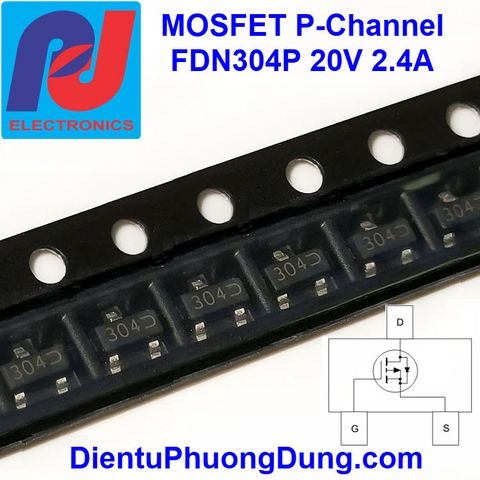 FDN304P MOSFET P-Channel 2.4A 20V