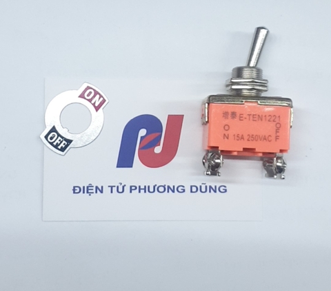 Công Tắc Gạt 1221 15A 250V On/ Off 4 Chân 2 Trạng Thái