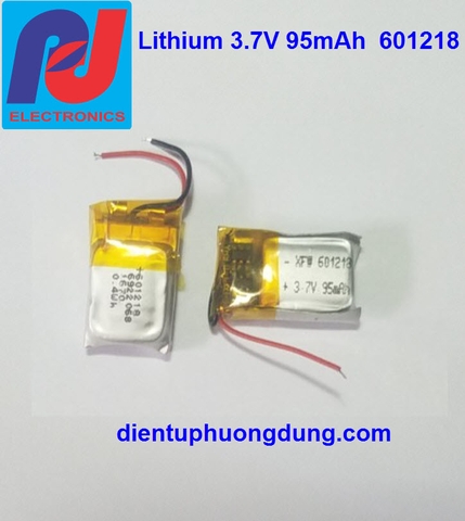 Pin Li-ion 601218 3.7V 95mAh tai nghe Bluetooth