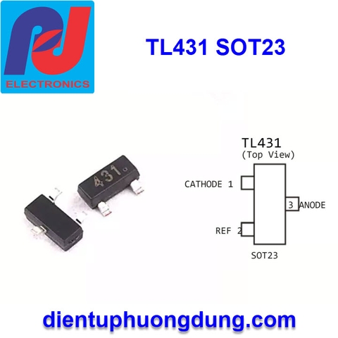 TL431 - SOT23 - Voltage References min 2.5V