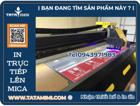 In trực tiếp lên mica – Công nghệ hiện đại cho biển quảng cáo và bảng chỉ dẫn.
