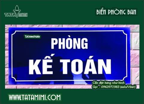 Biển phòng ban các loại