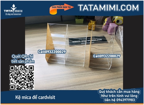 Kệ mica để cardvisit để bàn nhiều ngăn