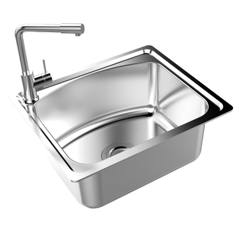 Chậu rửa bát inox cao cấp Sơn Hà 1 hộc - S50