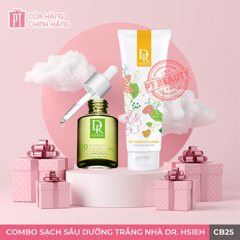 [CB25] Combo Sạch Sâu Dưỡng Trắng Nhà Dr. Hsieh