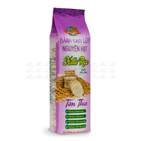 Bánh Gạo Lứt Tím Than 180g