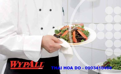 WYPALL L10 Kitchen Towels 28032 giấy thấm dạng cuộn chuyên dụng trong chế biến thực phẩm (Food Zone)