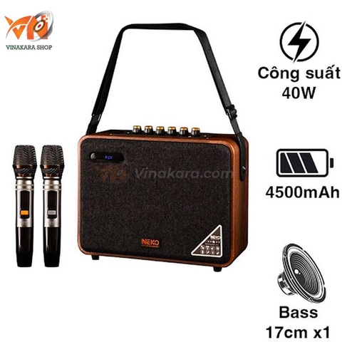 Loa Di Động Mini Neko NK01 Pro, 2 Micro UHF