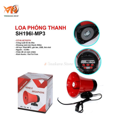 Loa phóng thanh Sunrise SH196I-MP3