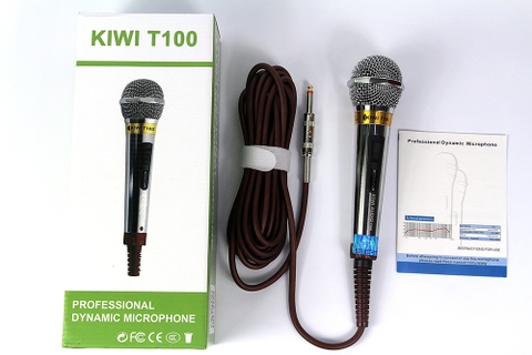 MICRO CÓ DÂY KIWI T100 - Micro hút âm tốt - Hàng chính hãng