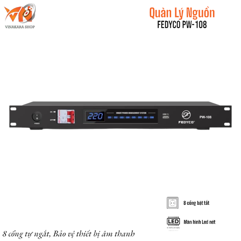 Quản lý nguồn FEDYCO PW-108, 8 cổng tự động