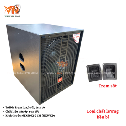 Vỏ thùng loa sub hơi 4 tấc, bass 40cm VSH15JB cao cấp, ván ép chất lượng