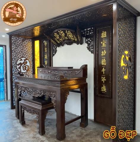 Bàn Thờ Gỗ Gụ Lào BT 0889