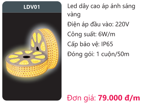 Đèn Led dây Duhal 6W LDV01