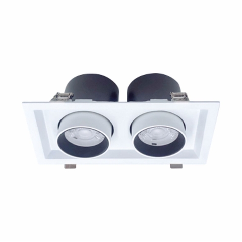 Đèn Led downlight chiếu điểm đôi Duhal 2x30W DFC2301