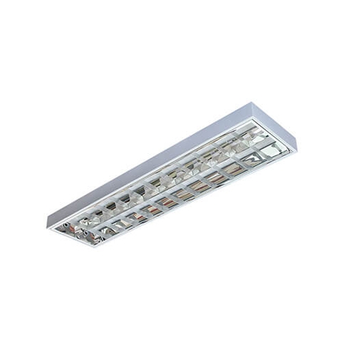 Máng đèn phản quang lắp nổi âm trần Duhal 2x14W bóng T5 TDN 214