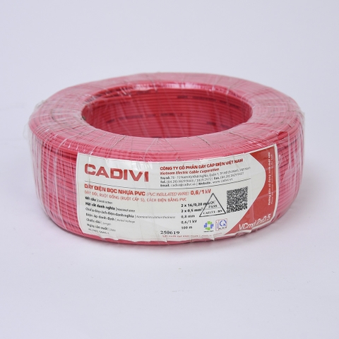 Dây điện Cadivi VCmd 2x0.5 - 0,6/1kV