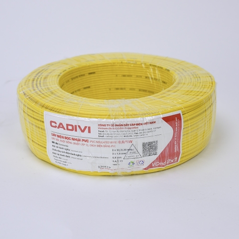 Dây điện Cadivi VCmd 2x1 - 0,6/1kV