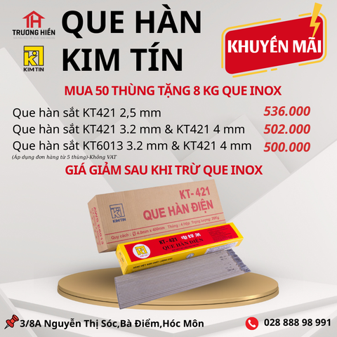 Nhà Phân Phối Que Hàn Kim Tín Chính Hãng, Giá Sỉ, Giao Hàng Tận Nơi