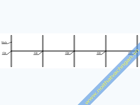 Vách ngăn bàn làm việc gỗ VNB01GG