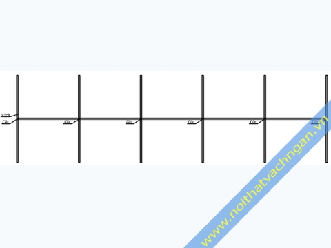 Vách ngăn bàn làm việc nỉ-nỉ VNB02NN