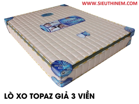 NỆM LÒ XO TOPAZ 3 VIỀN VẢI GẤM