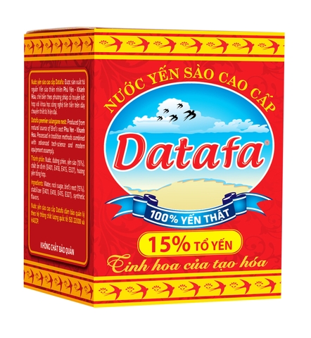 Yến Sào Cao Cấp DATAFA (15% TỔ YẾN) - Có Đường Hộp 6 lọ