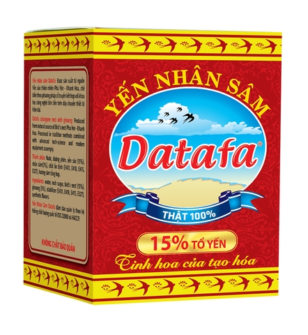 Yến Sào Nhân Sâm DATAFA (15% TỔ YẾN) - Hộp lốc 6 lọ