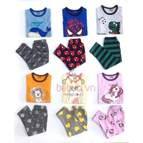 Bộ mặc nhà cotton cho bé