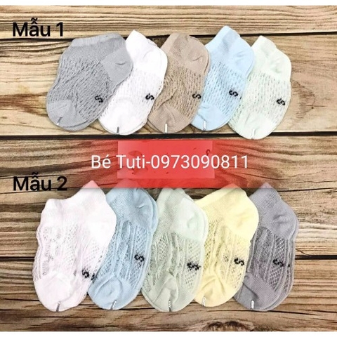 Set 5 đôi tất lưới (3 -12m)